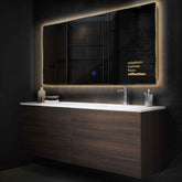 Espejo LED Rectangular | Botón táctil | Luz blanca cálida - Reyze Seria Motivated Model 1